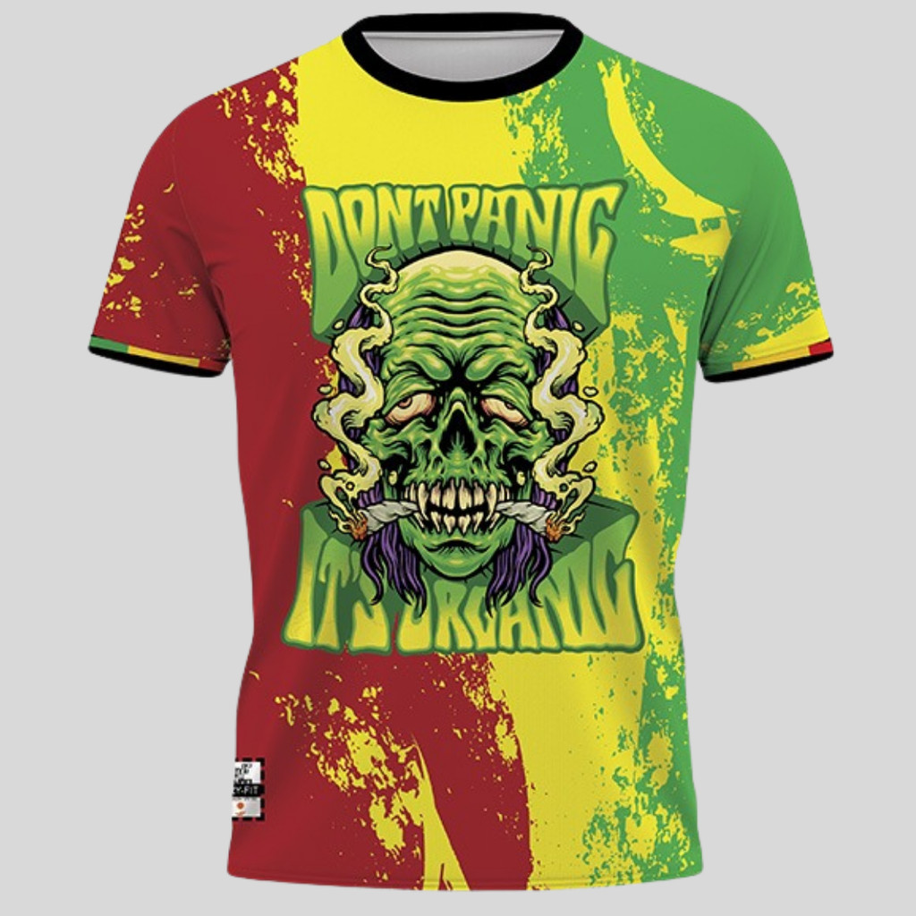 Camiseta Bob Marley Reggae Jamaica Camisa Dry Fit Gola Redonda Leve