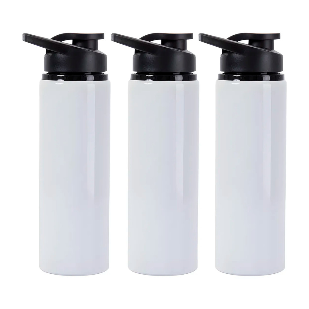 Kit 5 Squeeze Garrafa Sublimação Alumínio Academia 750ml em Oferta na Shopee