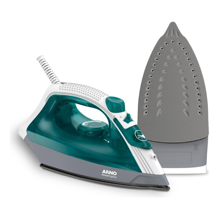 Ferro Elétrico A Vapor Steamgliss Fsgp Cor Branco/Verde 127V - ARNO