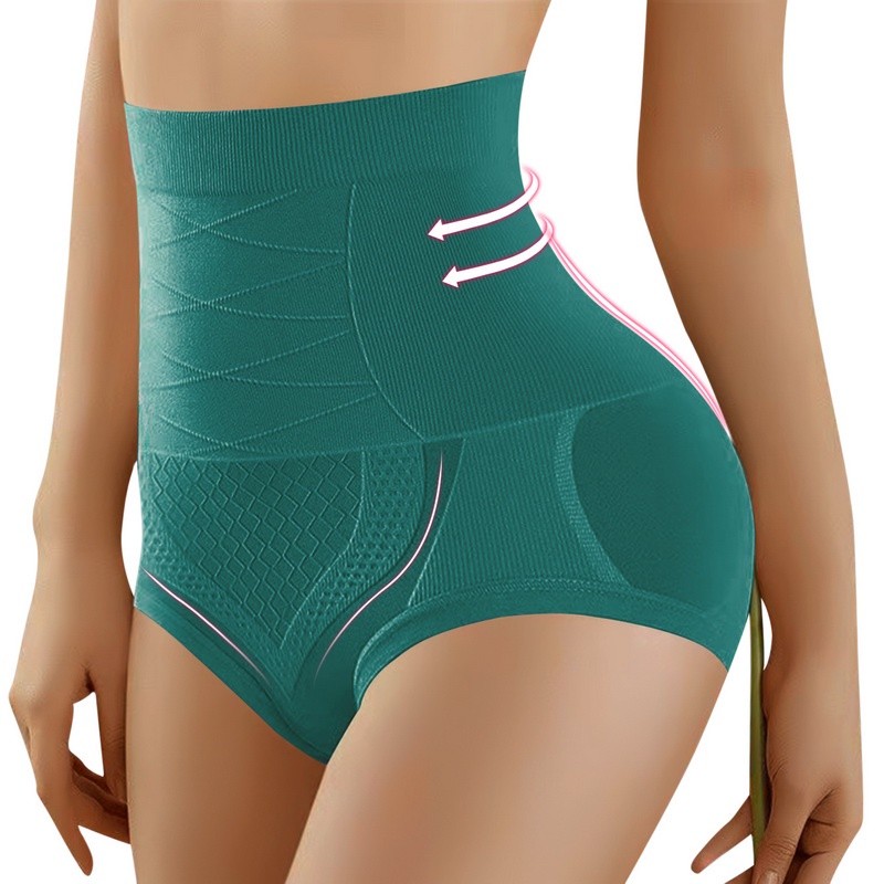 Modelador De Cintura Alta Feminino Respirável Calcinha Corporal Emagrecimento Barriga Íntimo Bumbum Levantador Sem Costu