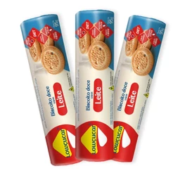 Kit 3 unidades Biscoito Doce Sabor Leite Zero Adição De Açúcares Lowçucar 95G
