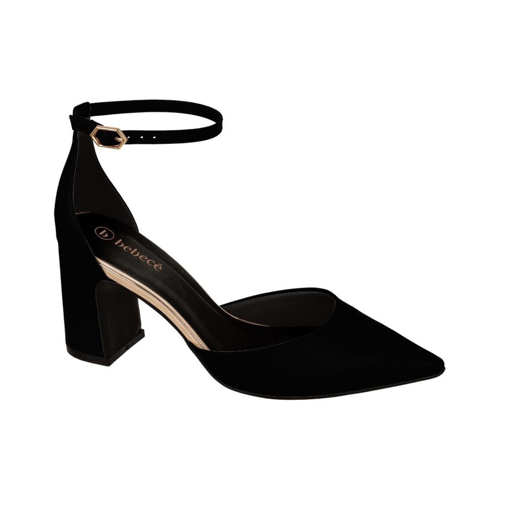 Sapato Feminino Salto Alto Bico Fino Moda Bebecê Original em Oferta na Shopee