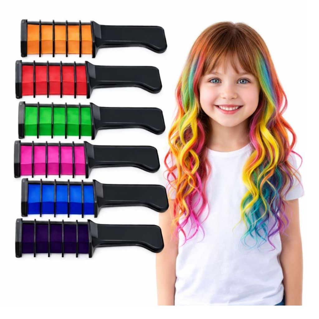 Giz Tinta de Cabelo Maluco Pentes Coloridos