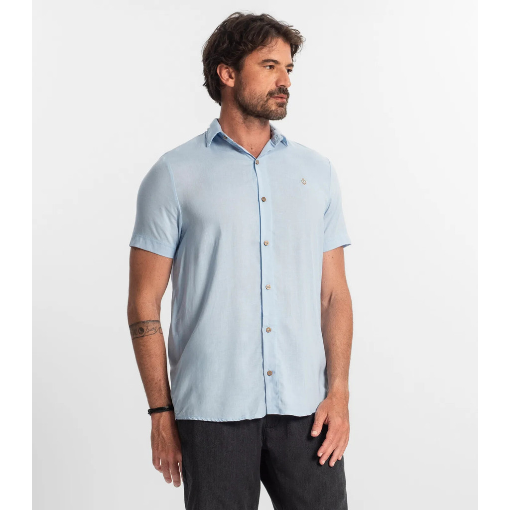 Camisa Masculina Diametro Azul