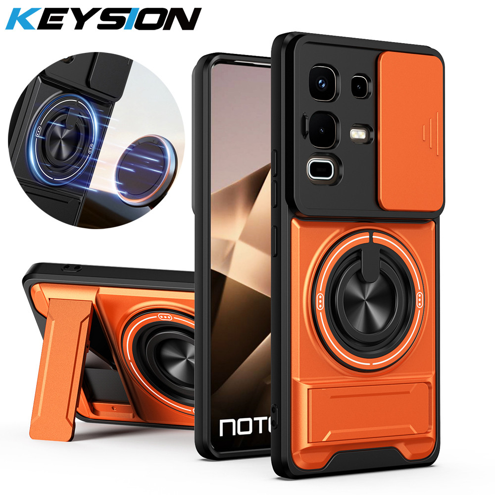 KEYSION Capa De Telefone Magnética Para Infinix Note 50 4G 50 Pro + 50S 50X 5G Proteção De Câmera Deslizante Suporte Ver em Oferta na Shopee