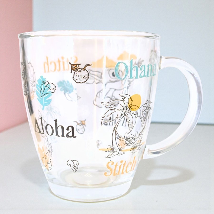 Caneca de Vidro - Stitch - 370ml - Disney Original - 1 unidade - Rizzo