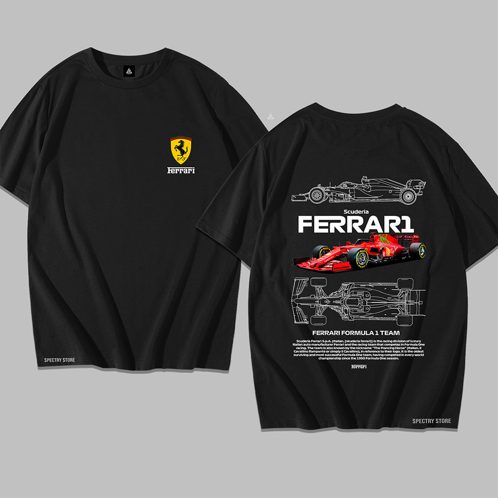 Camiseta  Ferrari Camisa Carro F1 Team Y2k Unissex Algodão Premium