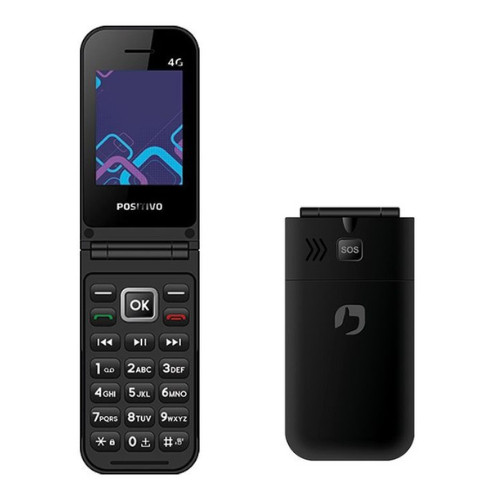 Celular Positivo P51 4G Dual SIM Com Rádio FM Botão SOS