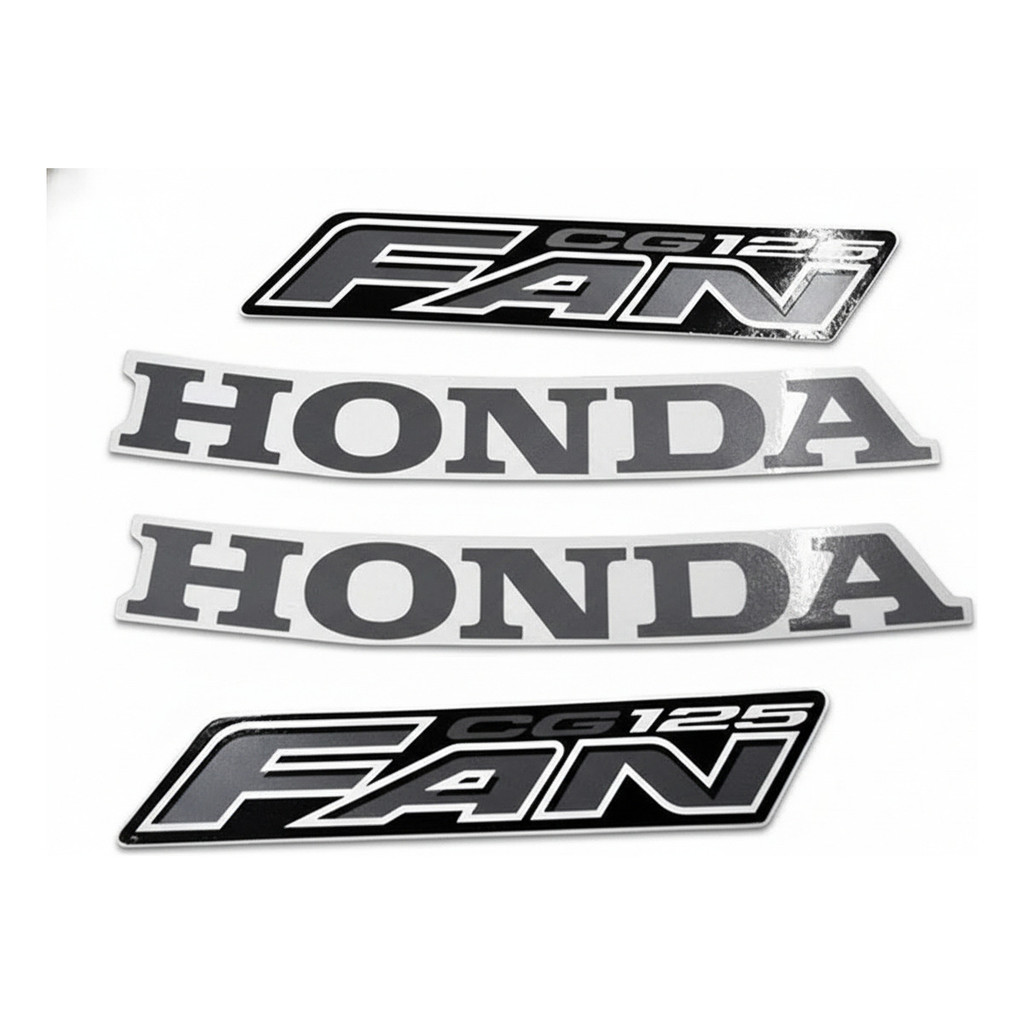 Jogo Kit Adesivo Cg Titan 125 Fan 2008 Preta - Mod. Original