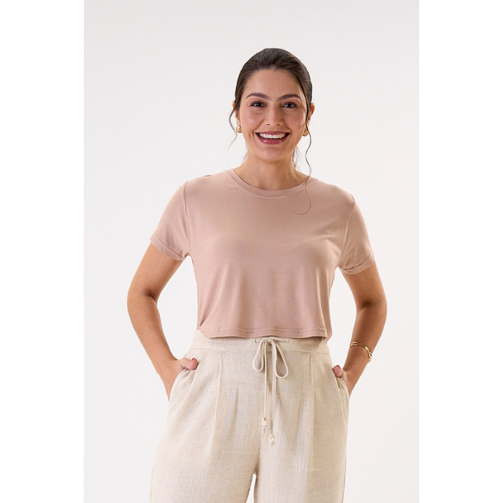 BLUSA DE AMAMENTAÇÃO NUDE