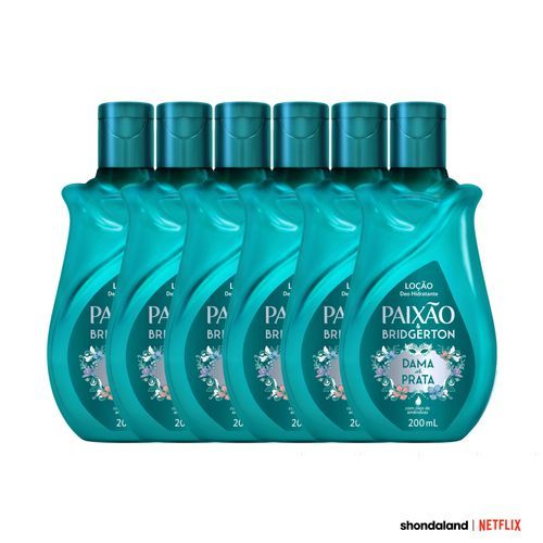 Kit Loção Hidratante Corporal Paixão & Bridgerton 200ml - 6 UN em Oferta na Shopee
