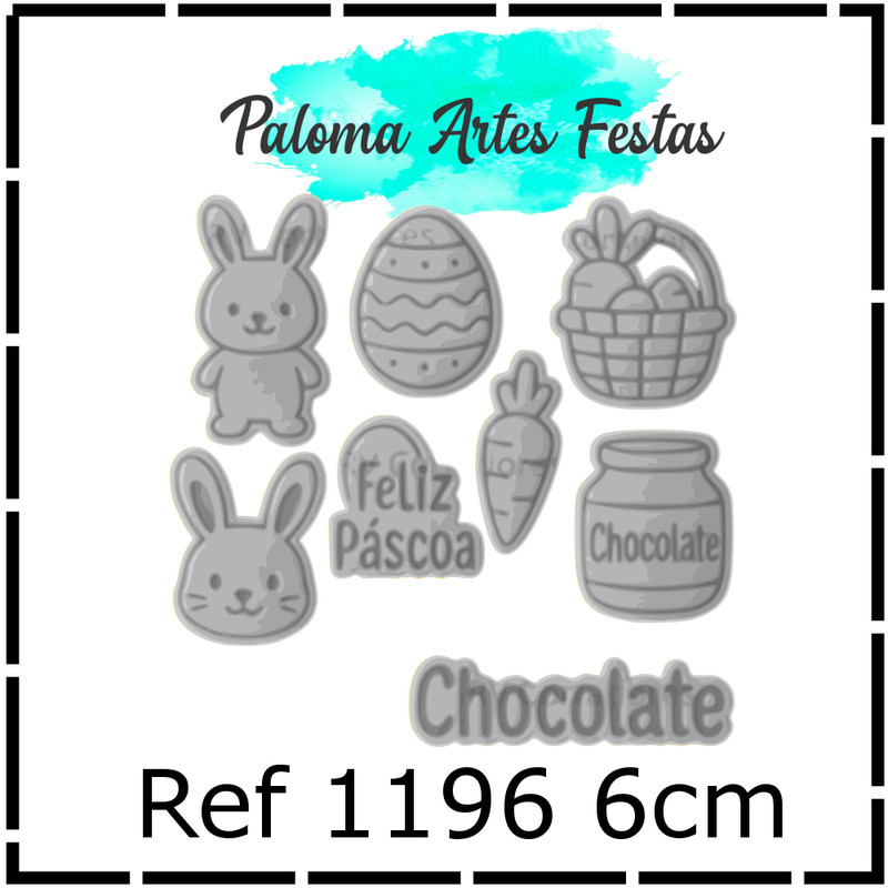 Cortadores Páscoa   Kit Páscoa Especial  biscoitos de pascoa Pasta Americana Biscuit Marcador 5cm
