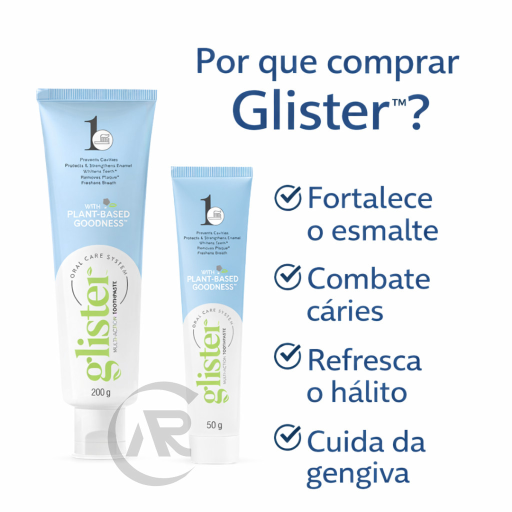 Glister Creme Dental 200gr + Creme Dental 50gr Hálito Fresco