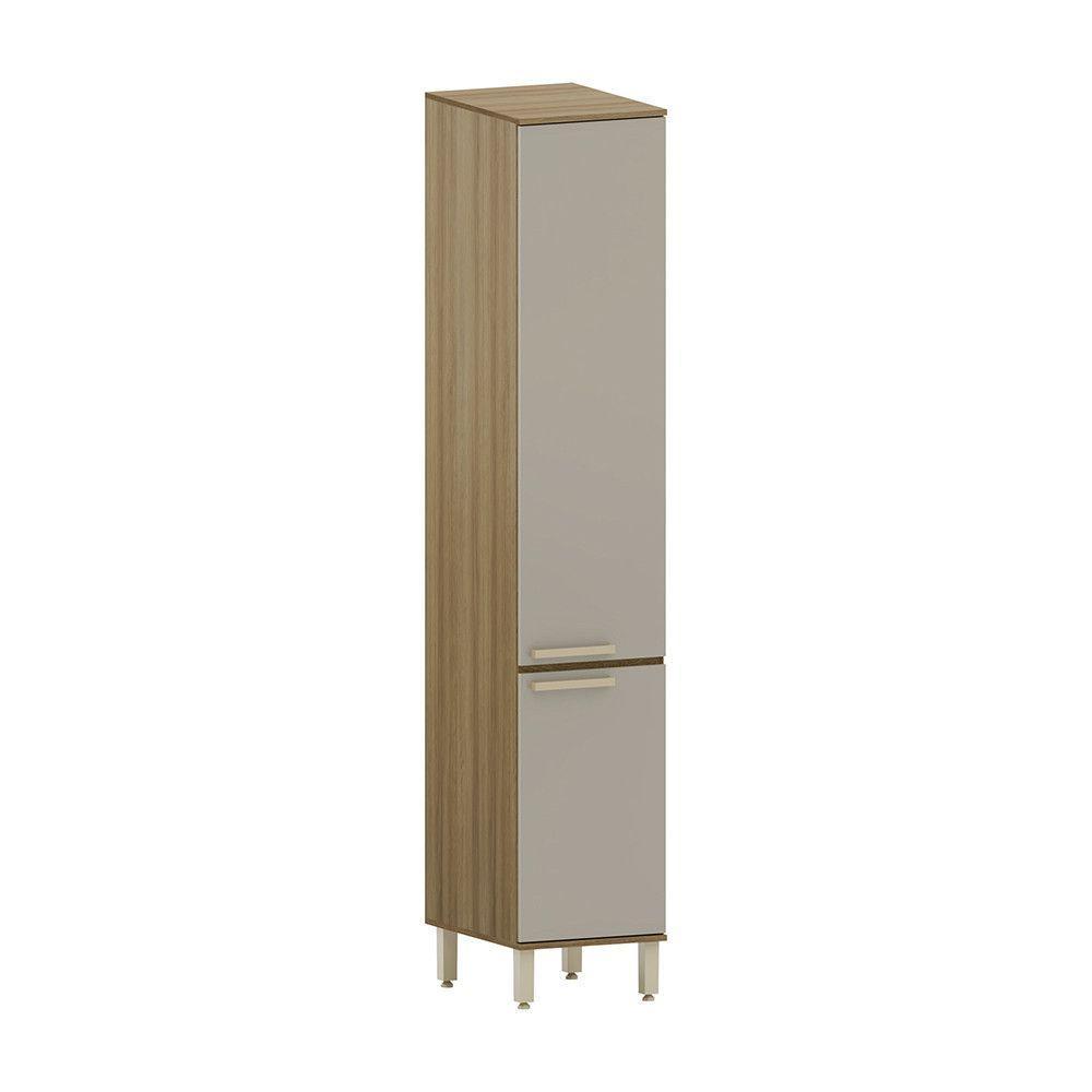 Paneleiro 40cm 2 Portas Isis Luciane Móveis Avelã-mocca Laca