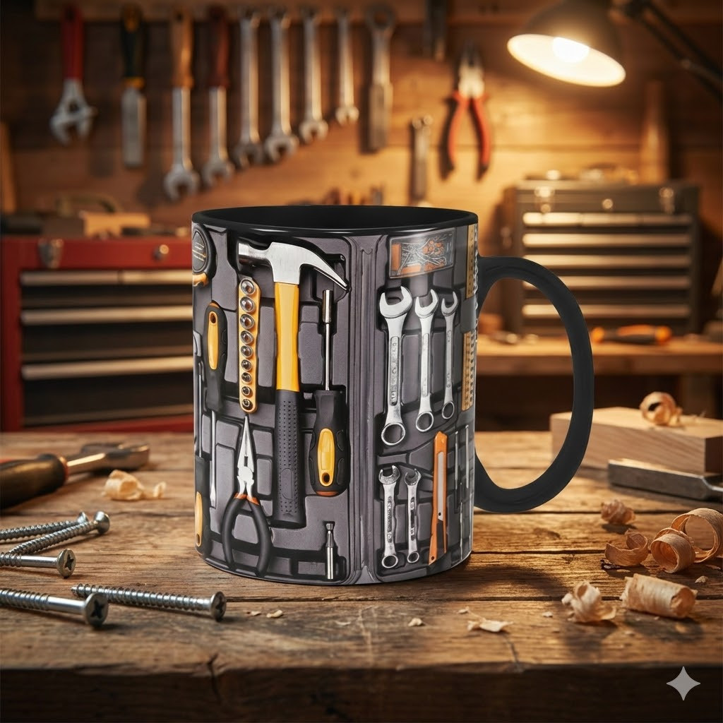 Caneca xícara Copo de Porcelana Cerâmica Personalizada Ferramenta Mala de Ferramentas em Oferta na Shopee