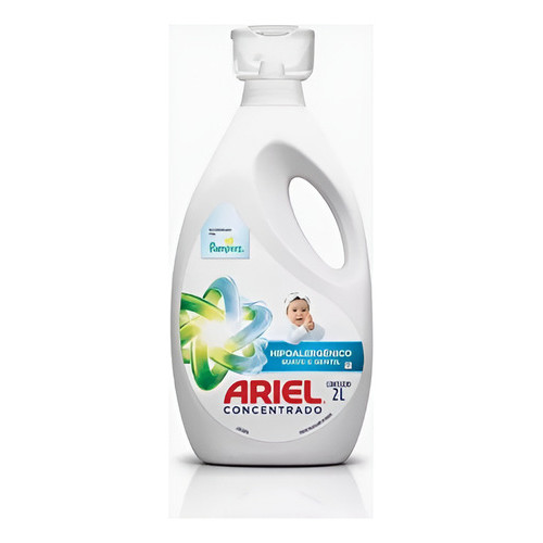 Sabão Líquido Suave E Gentil Hipoalérgico 2lts Ariel Kit C/2