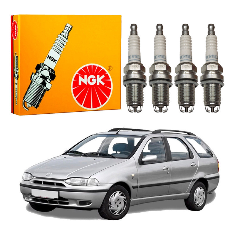 Jogo Velas Ngk Fiat Palio Weekend 1.5 1997 A 2000