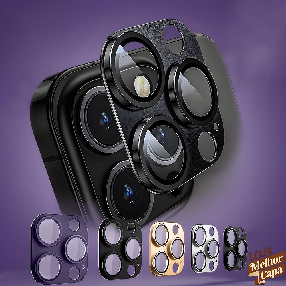 Película Lente De Câmera iPhone 16 15 14 13 12 11 Pro Plus Max Mini Diamond-Studded Integrated Film Lens M003-01