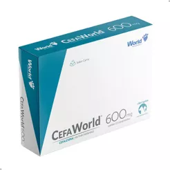 CefaWorld 600mg Dermatológico Cefalexina Cães Gatos 12 comp