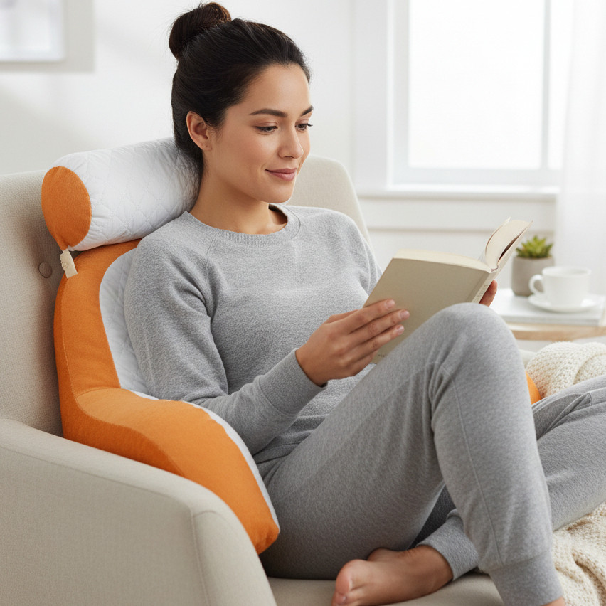 Almofada de Descanso Confortável Multiuso – Leitura, Séries e Relax