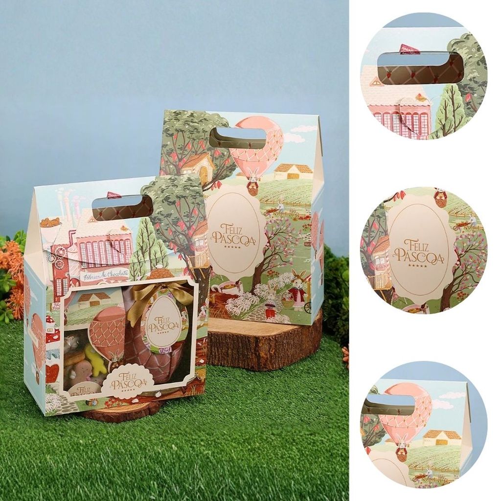 10 SACOLA MÉDIA COM VISOR 29X9X19CM VILA ENCANTADA 5610 ( PASCOA JANGO 2026 ) em Oferta na Shopee