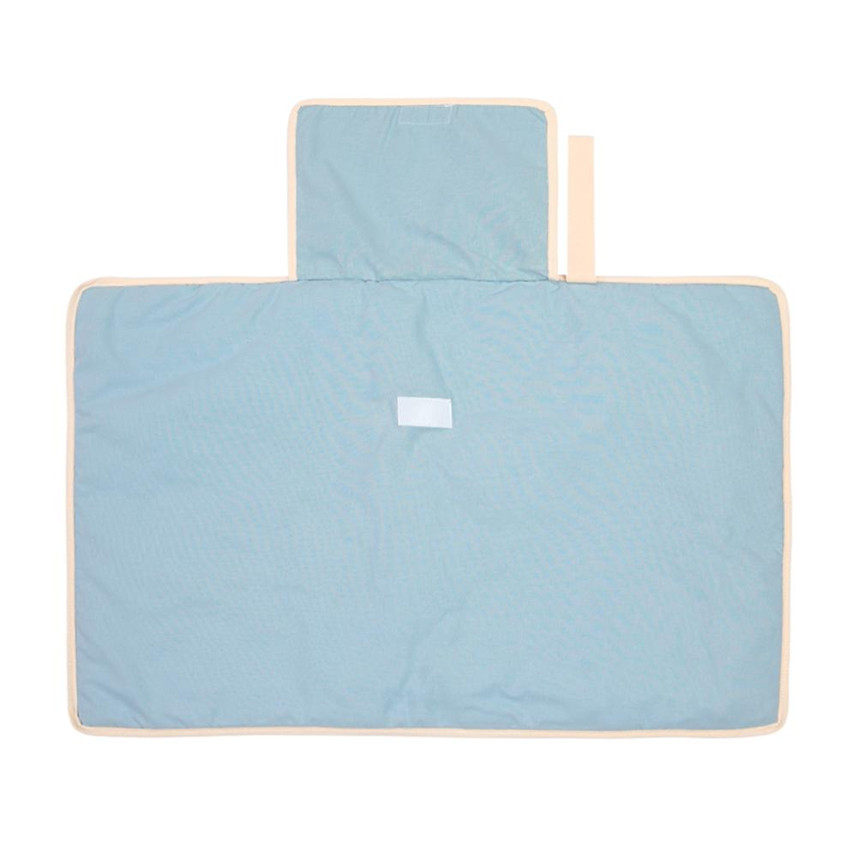Trocador De Fraldas Portátil Papi Liso Azul em Oferta na Shopee