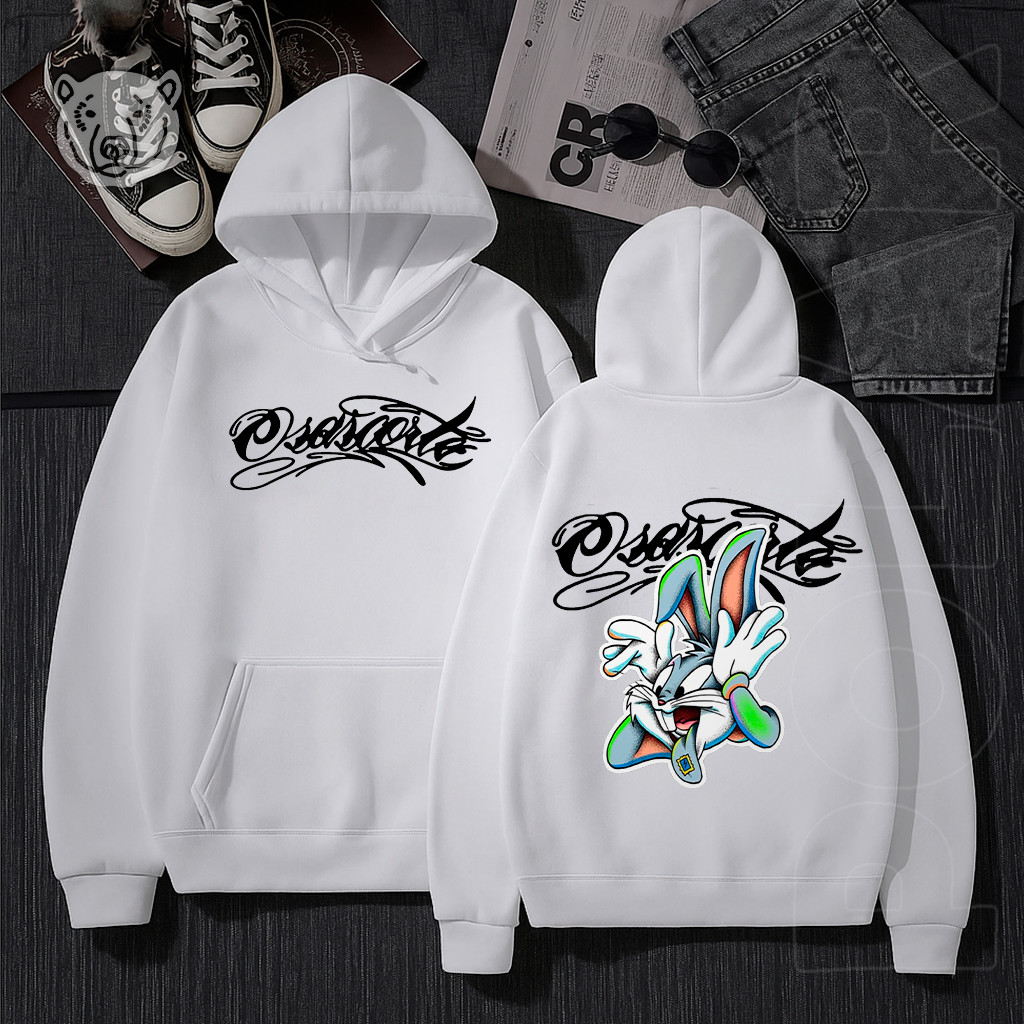 Moletom Blusa de Frio Osascorte Com Capuz Coelho Moto Grau 244