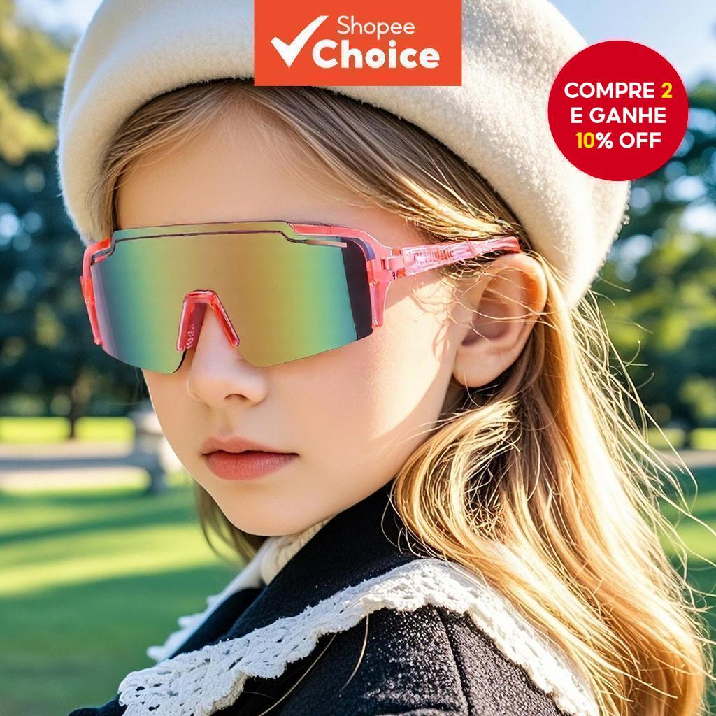 Óculos De Sol Infantis Com Proteção UV – Esportivos Inquebráveis Para Meninos E Meninas , Ciclismo , Corrida , Atividade