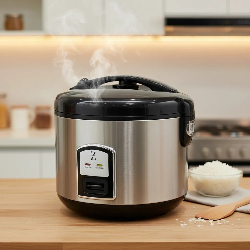 Panela Arroz Eletrica 220V 1,5L 8 Xicaras Aço Inox 500w Cozinha Rápido Zentra Imports em Oferta na Shopee