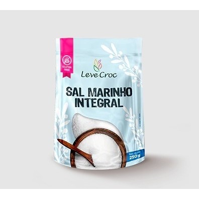 Sal Marinho Integral 250g - Leve Croc