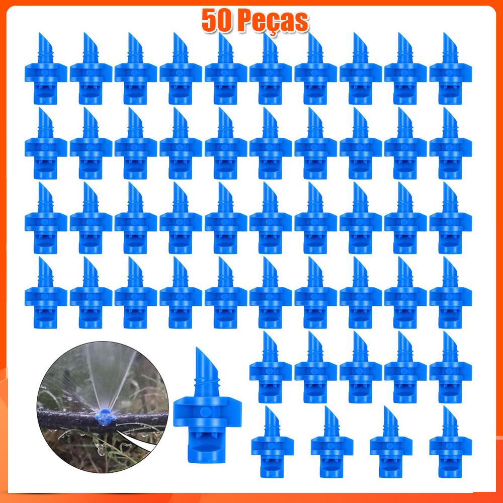 50 PCS emissores de irrigação por gotejamento aspersor de de irrigação para sistema de irrigação de gramado 90 Azul