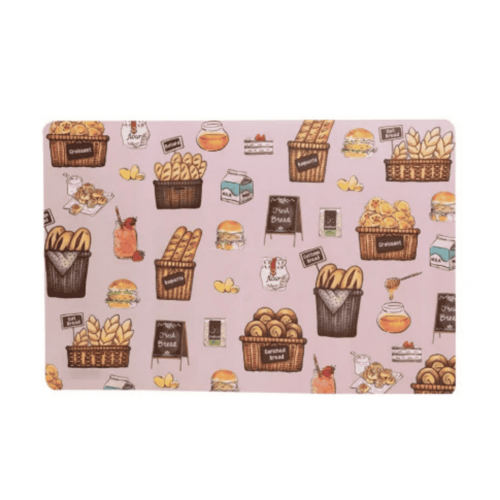 Lugar Americano para Proteção e Decoração de Mesa para Refeições com Estampa Fast Food Plástico 43,5x28,5cm Lyor