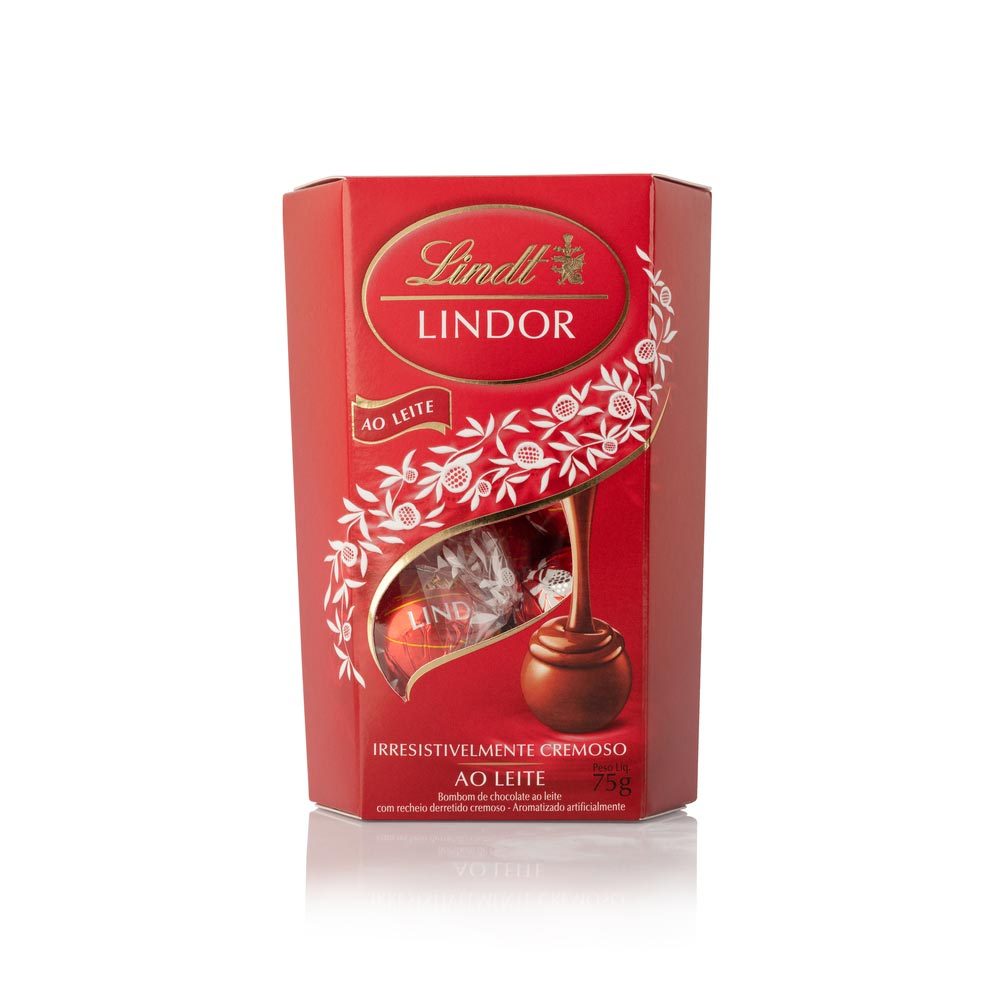 Chocolate Lindt Lindor ao Leite Balls 75g