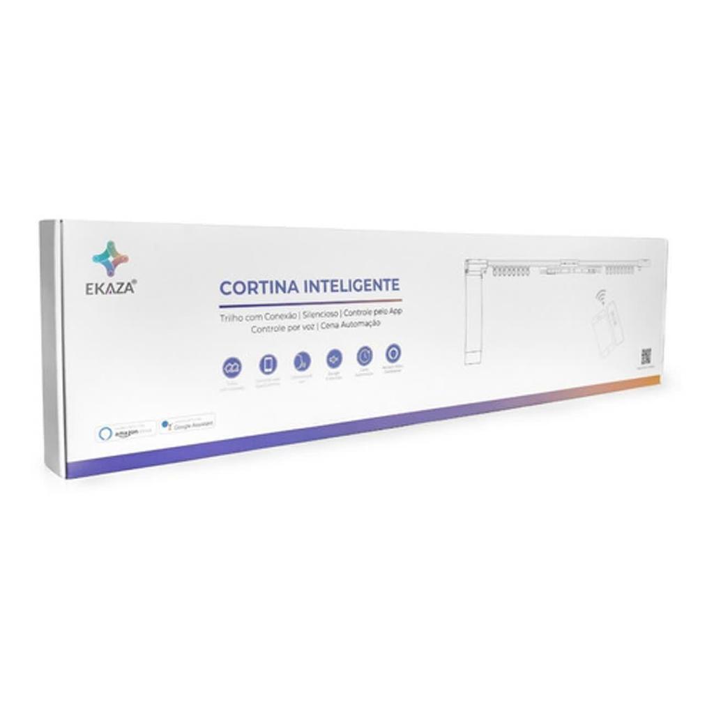 Cortina Inteligente Motorizada 4.2m Wi-fi e Controle Compativel Google Assistente e Alexa EKNH-T216