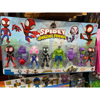 Kit Cartelado 6 bonecos Spidey Amazing Friends Homem aranha  + acessórios articuláveis 12 cm Envio Imedito em Oferta na Shopee