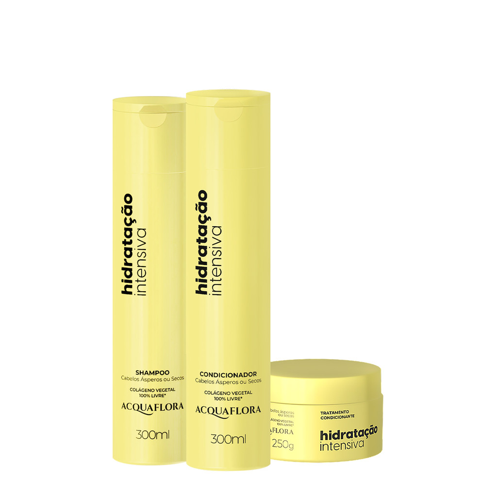 Kit Acquaflora Hidratação Intensiva Home Care (3 produtos) em Oferta na Shopee