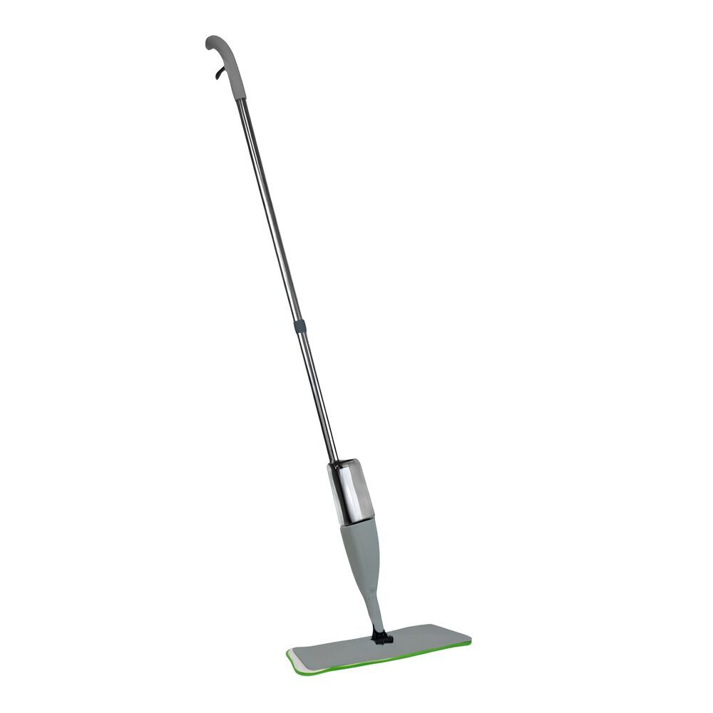 Mop Spray Compacto 300ml com Reservatório Rodo Spray Esfregão Limpeza Piso Limpa Piso Casa Cinza Nobre
