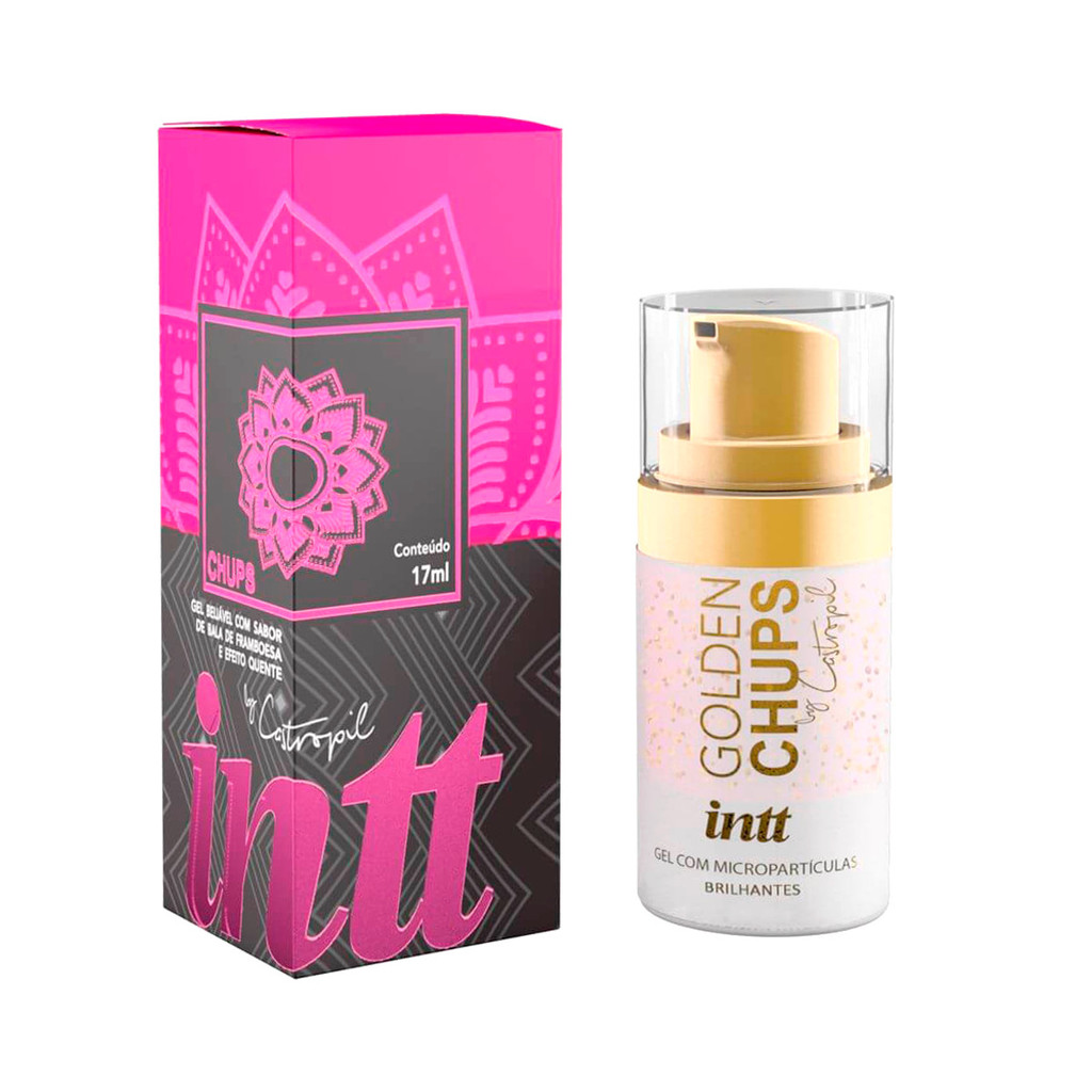 Gel Beijável e Efeito Quente Golden Chups - 17ml | Intt