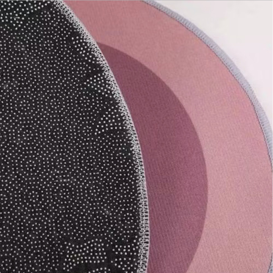 Kit 2 Tapetes De Secagem Rápida Oval Em Tecido Antiderrapante De Banheiro / Porta De Entrada WL-2172