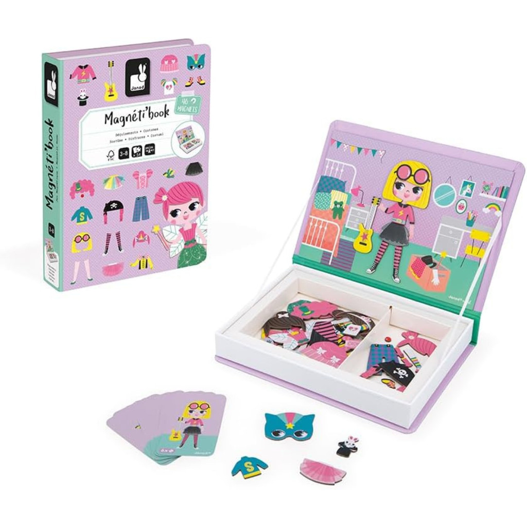 Magneti’book Moda Jogo Magnético Educativo Infantil 46 Ímãs