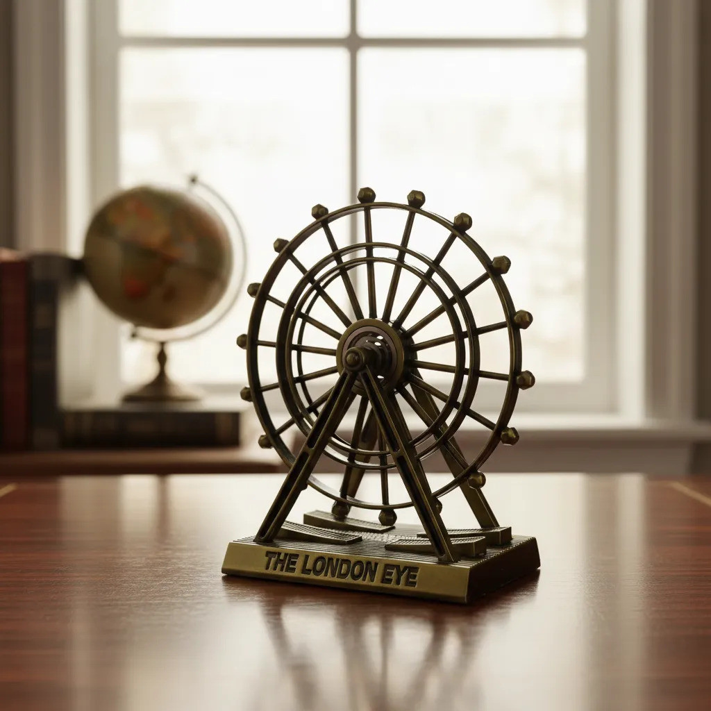 Enfeite De Metal Decorativo Roda Gigante Grande