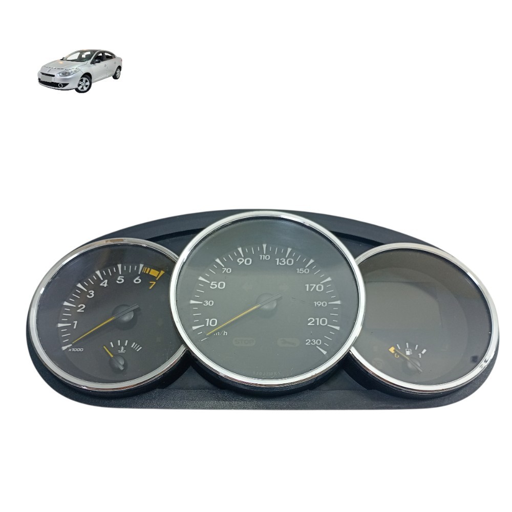Painel Instrumentos Velocimetro Renault Fluence 2013 Manual Preto