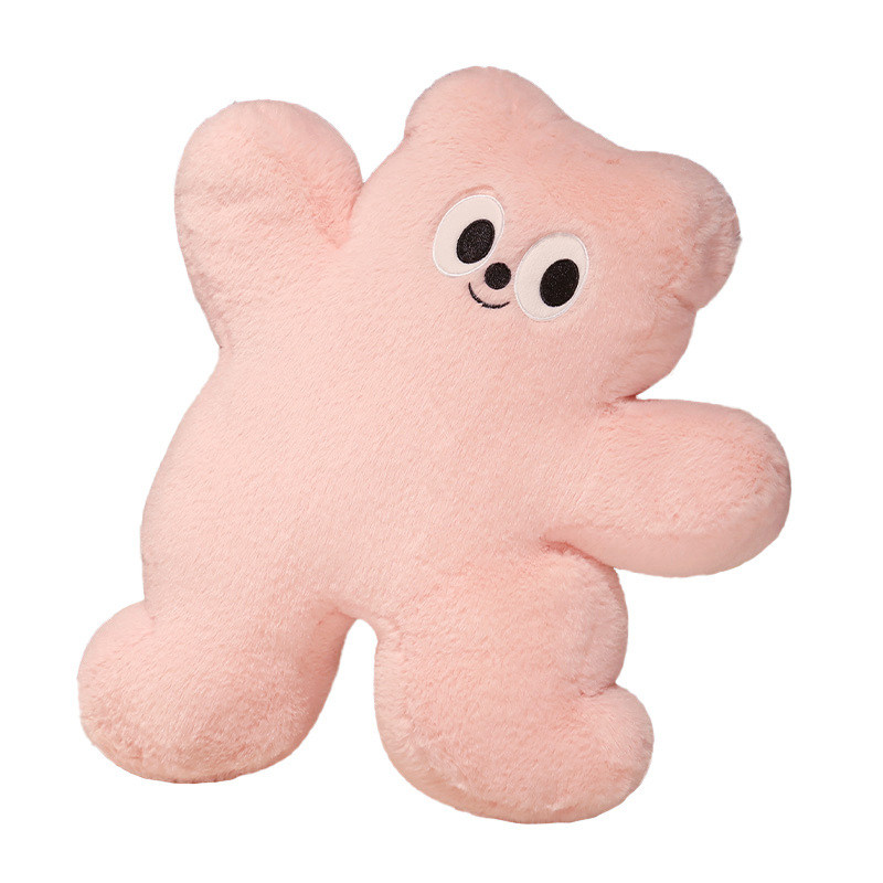 Kawaii Bolinhas Biscoito Urso Boneca De Pelúcia Bonito Travesseiro Macio Fofo Brinquedo Estética Dopamina Decoração Pres