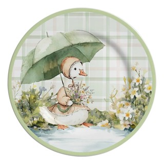 Prato Sobremesa Páscoa Betânia Estampa Pato Decorado 1ª Linha em Oferta na Shopee