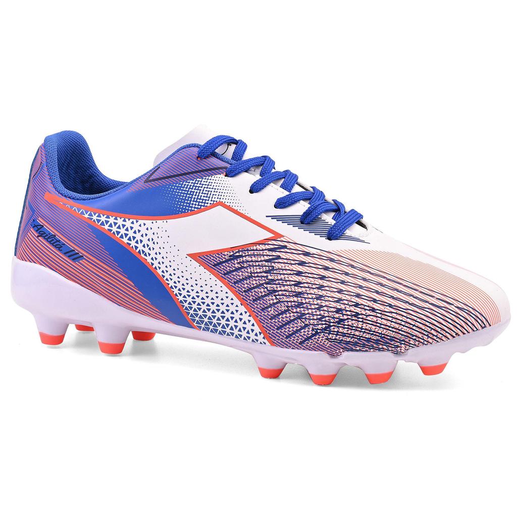Chuteira Infantil Diadora Agilita III Campo Branco e Azul