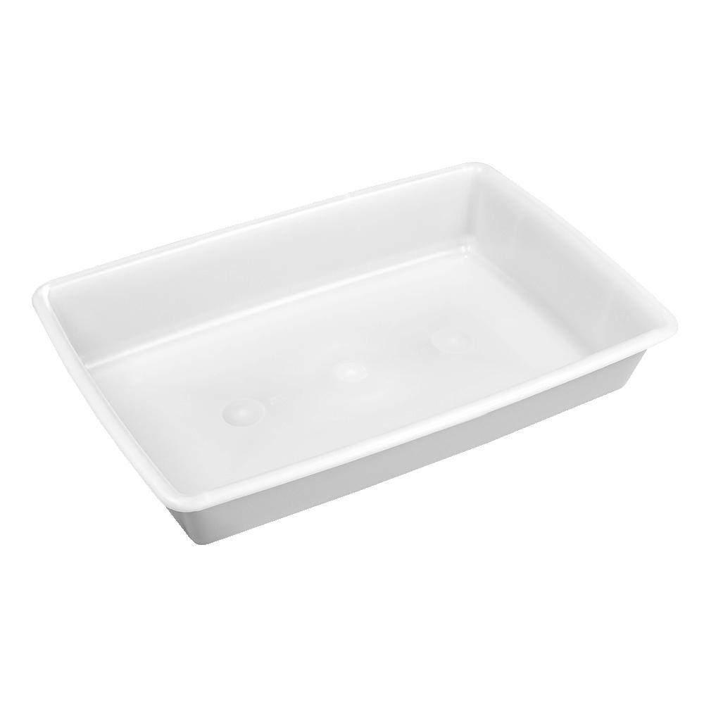 Bandeja Retangular Plástica Plasvale 45cm x 30cm, 7 Litros, Branca - 522/8079 em Oferta na Shopee