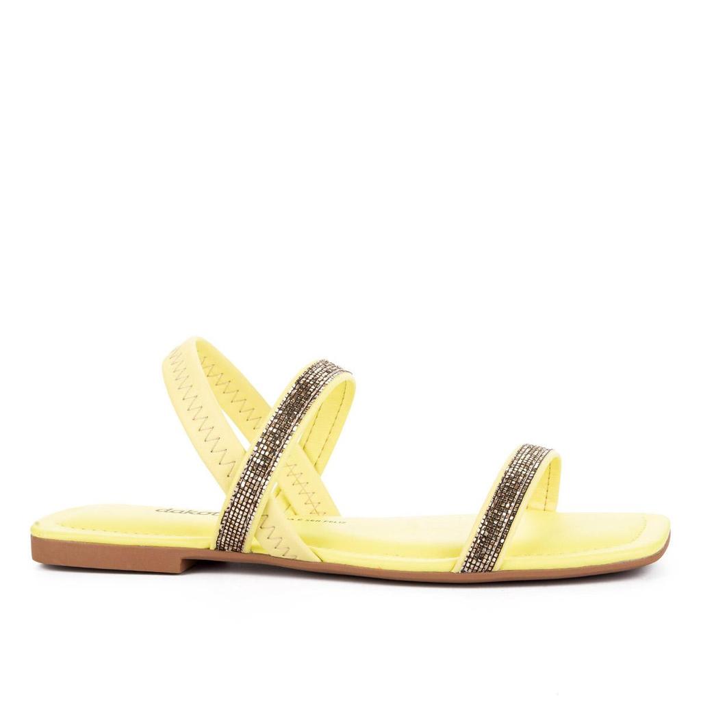 Sandália Dakota Rasteira Com Brilhos em Oferta na Shopee