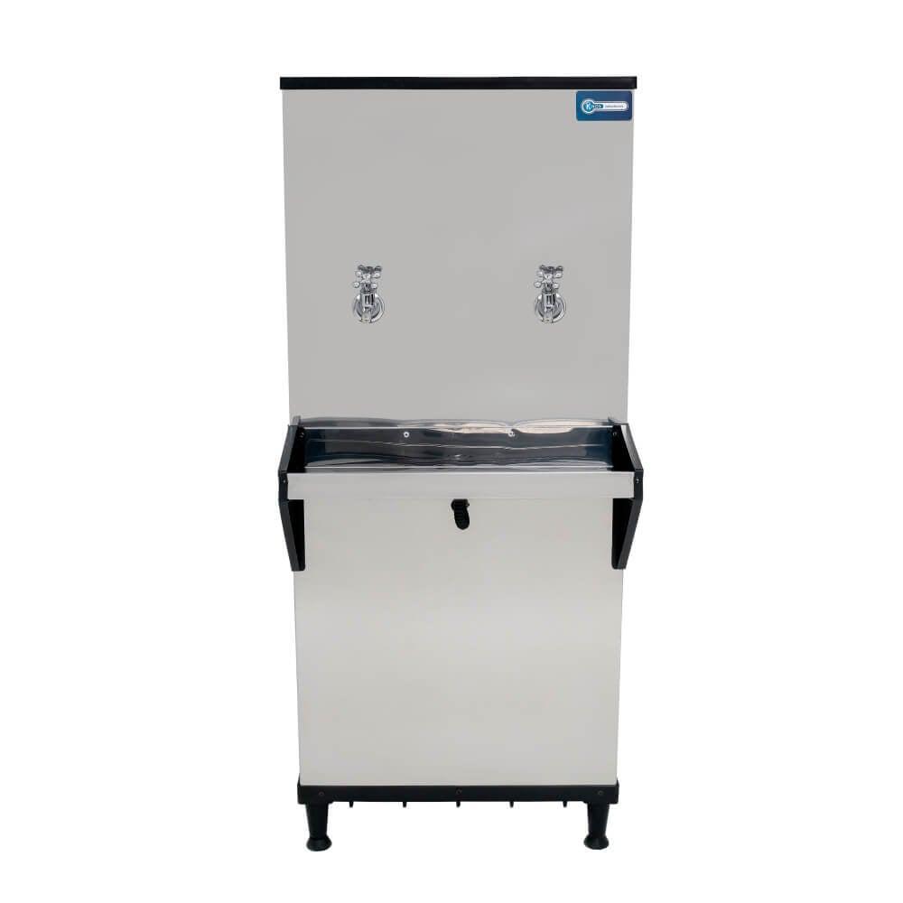 Bebedouro Industrial de Coluna Knox 50 Litros 2 Torneiras Geladas Inox - 220V