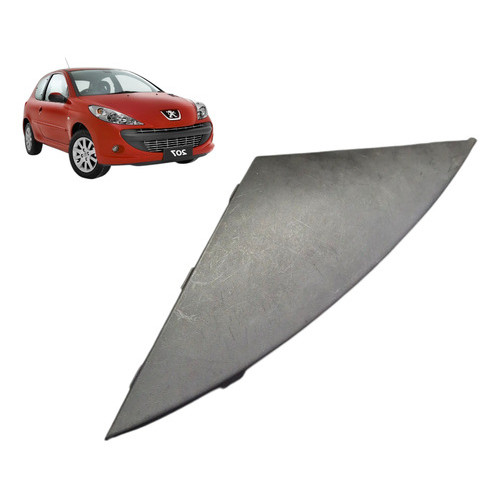 Tampa Reboque Parachoque Dianteiro Peugeot 207 1.4 2011 Preto