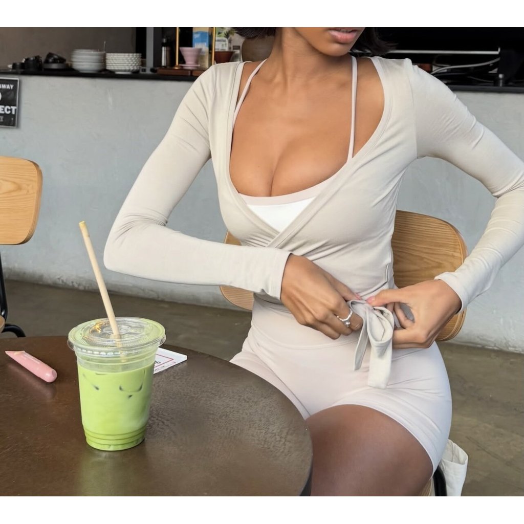 CSB NEO Yoga macacão feminino brocado escovado Nude sentir pele clara esportes Fitness alta elástica de secagem rápida A